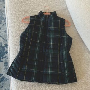 Talbots Tartan Vest